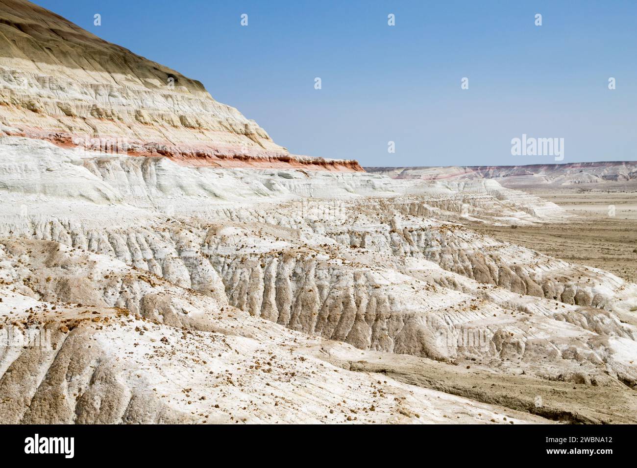 Baysary rock formation, Mangystau region, Kazakhstan. Central asia landmark Stock Photo