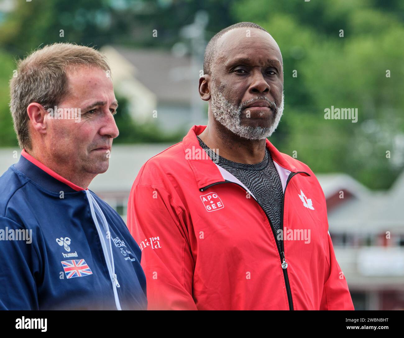 Dartmouth, Canada. August 5th, 2022. Bruni Surin former Canadian track