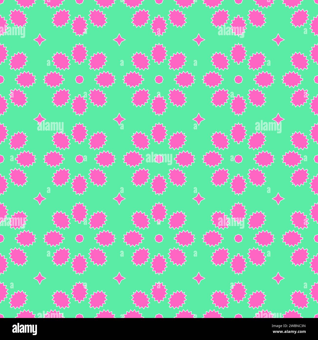 A vibrant and charming seamless tile pattern featuring an array of ...