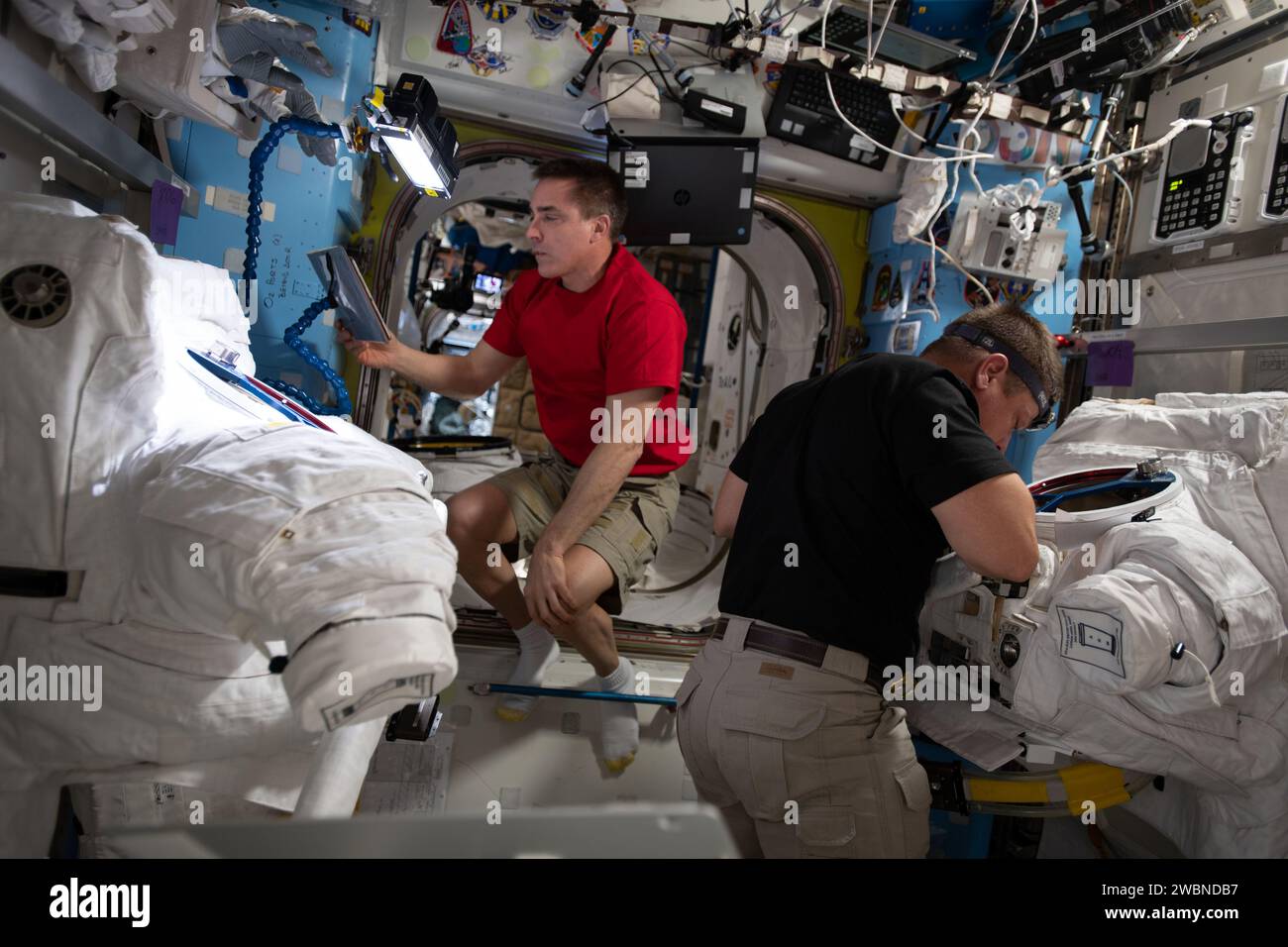 nasa astronaut and expedition 63 commander chris... iss063e030599 (June 18, 2020) --- (From left) Expedition 63 Commander ...