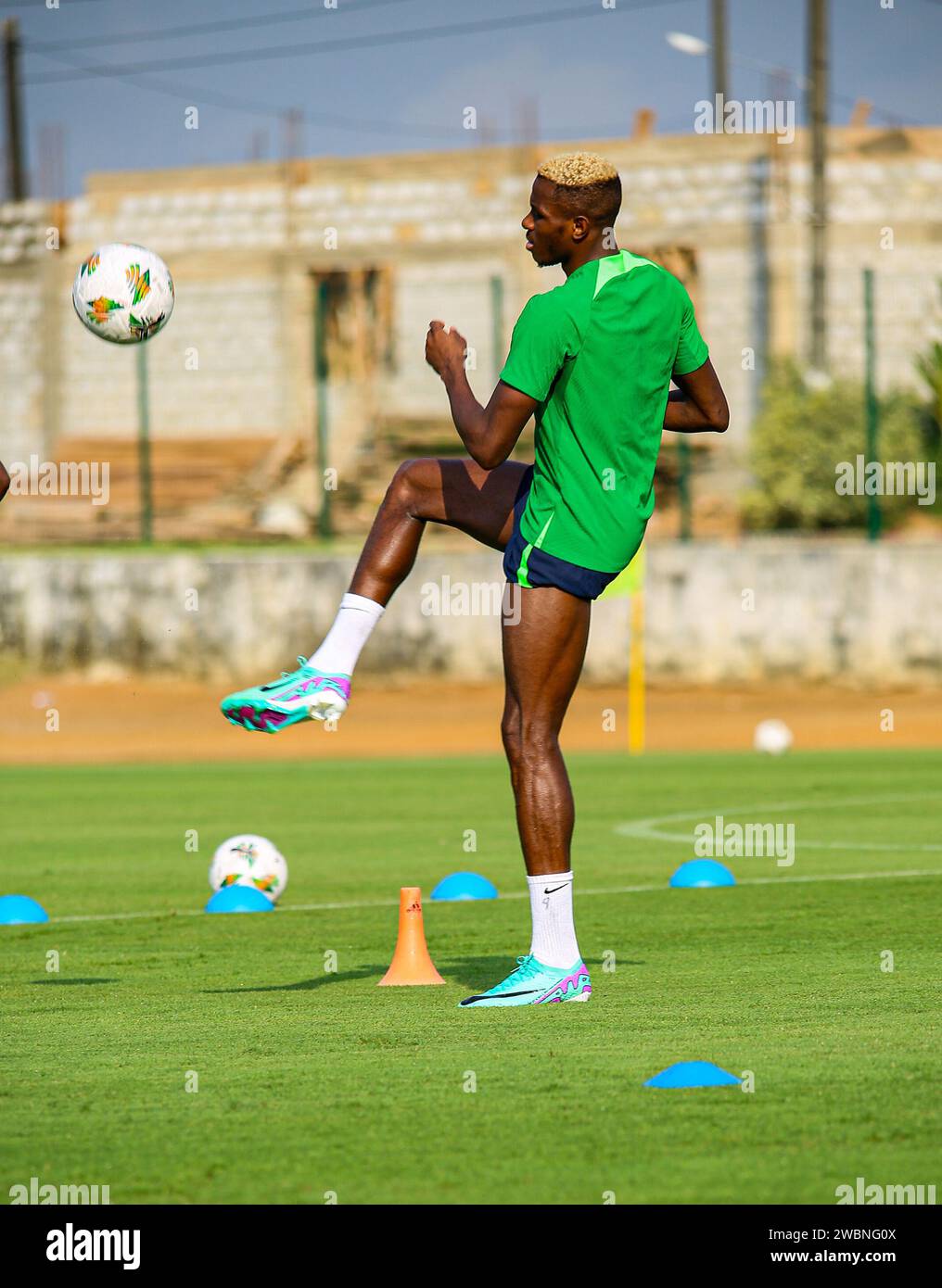 ABIDJAN, COTE D'IVORE - JANUARY 11; Victor Osimhen of Nigeria during ...