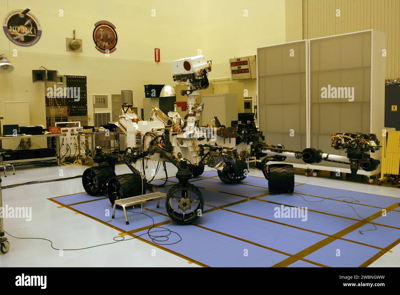 Triangular Rover Arm The Mars Science Laboratory (MSL) rover arm is secured in its stowed ...