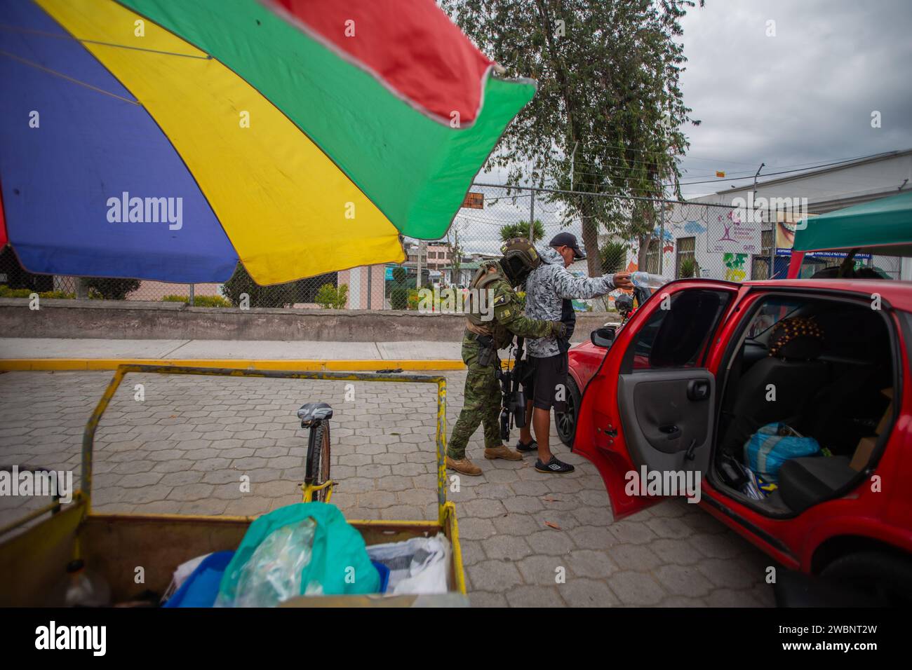 Quito, Ecuador. 11th Jan, 2024. Elite teams from the Ecuadorian armed