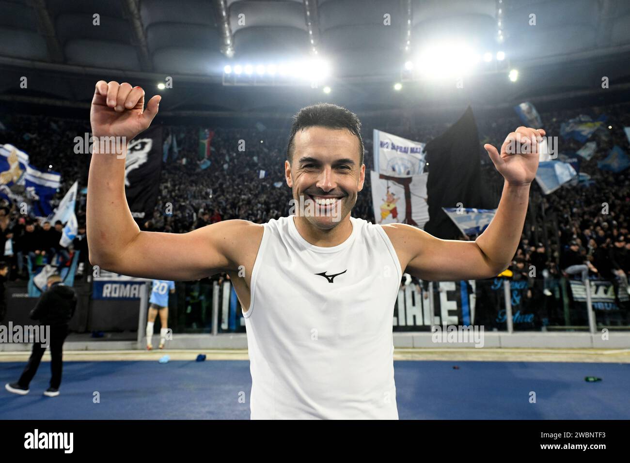 Pedro Eliezer Rodríguez Ledesma of SS Lazio celebrates at the end of ...