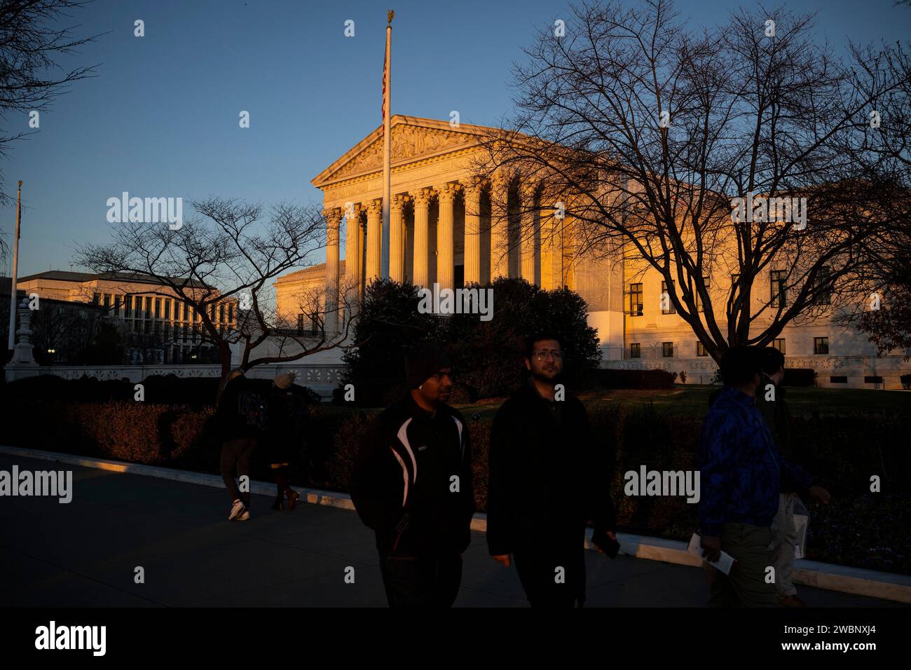 Washington, USA. 11th Jan, 2024. A general view of the U.S. Supreme