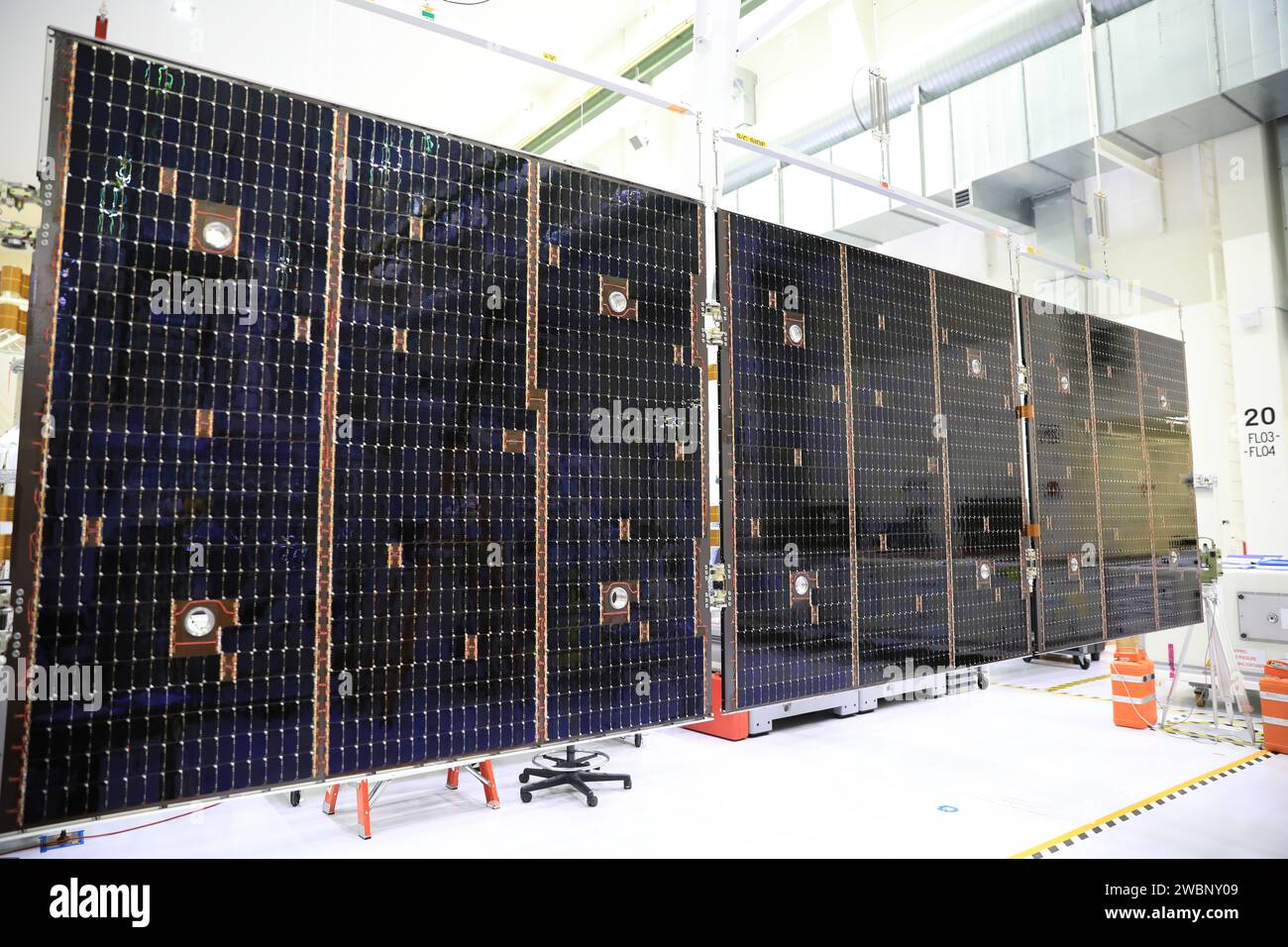The Artemis I solar array wing was extended for inspection by NASA ...