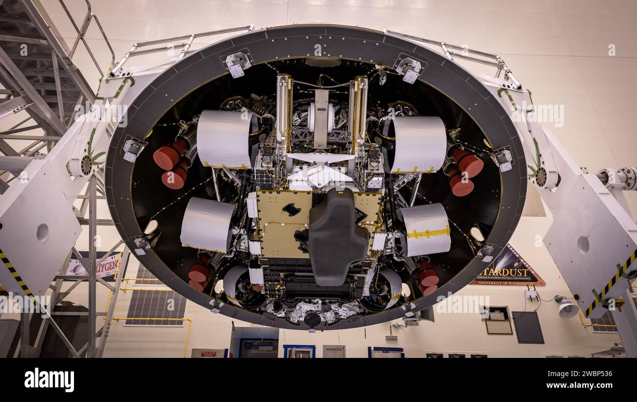 On May 4, 2020, NASA prepared the Backshell-Powered Descent Vehicle and ...