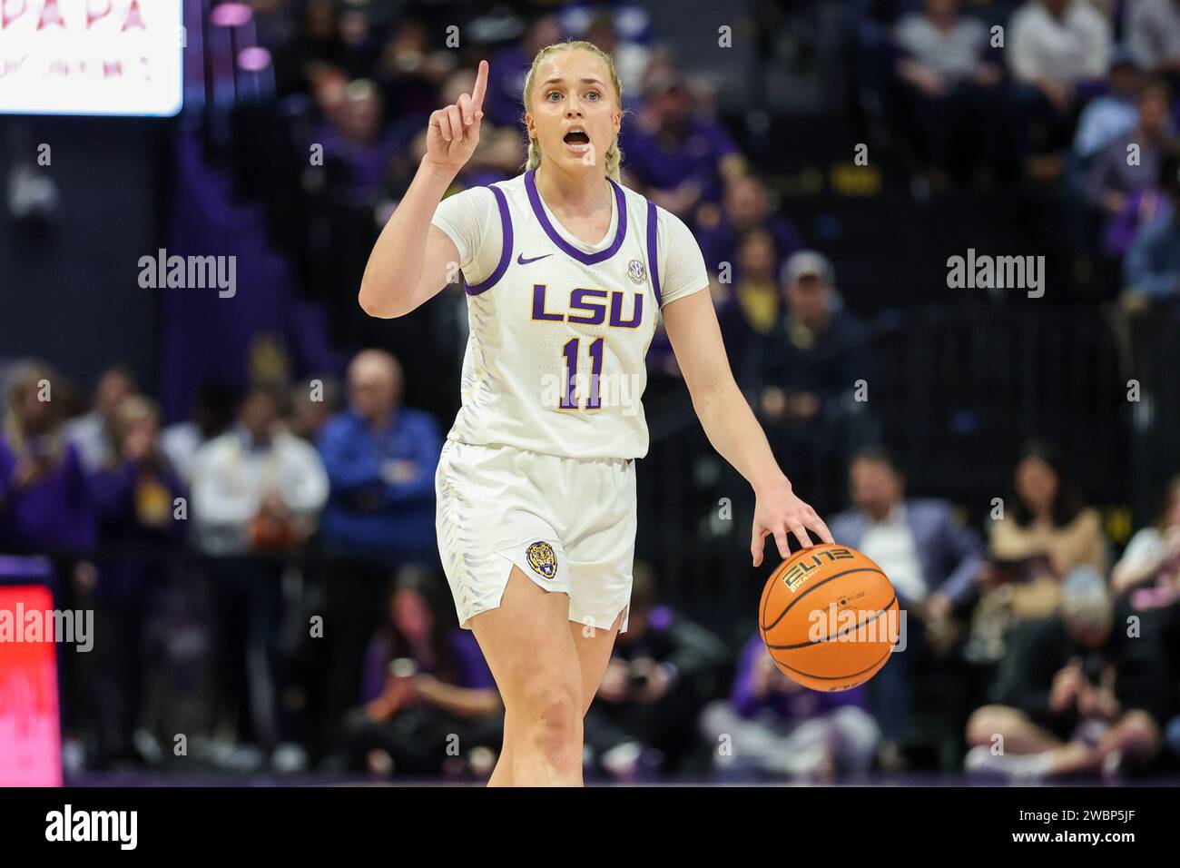 Baton Rouge, LA, USA. 11th Jan, 2024. LSU's Hailey Van Lith (11