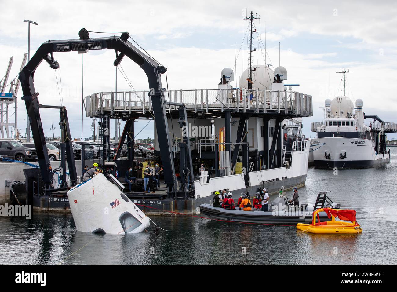 Astronauts from NASA, JAXA, and ESA perform egress training at Port ...