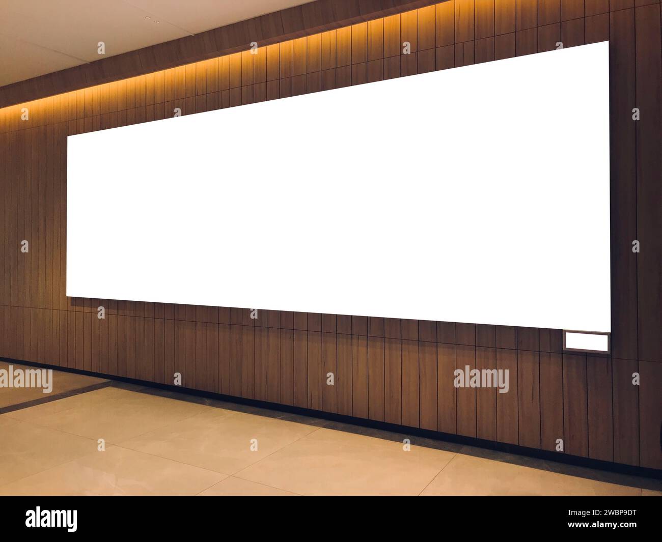 Empty space of digital advertising banner, landscape digital banner on