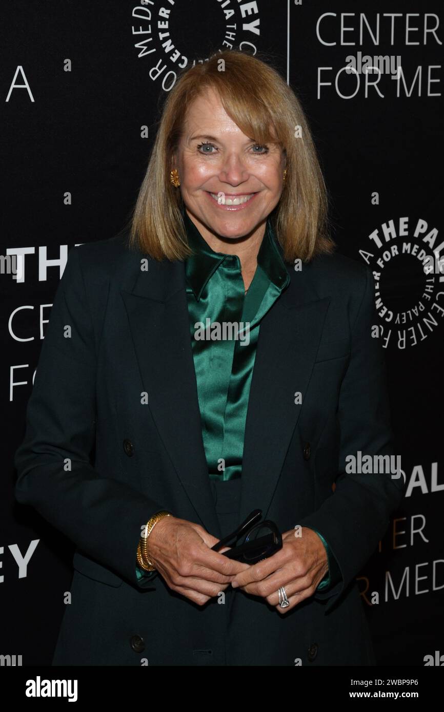 New York, USA. 11th Jan, 2024. Katie Couric attending Paleylive ...