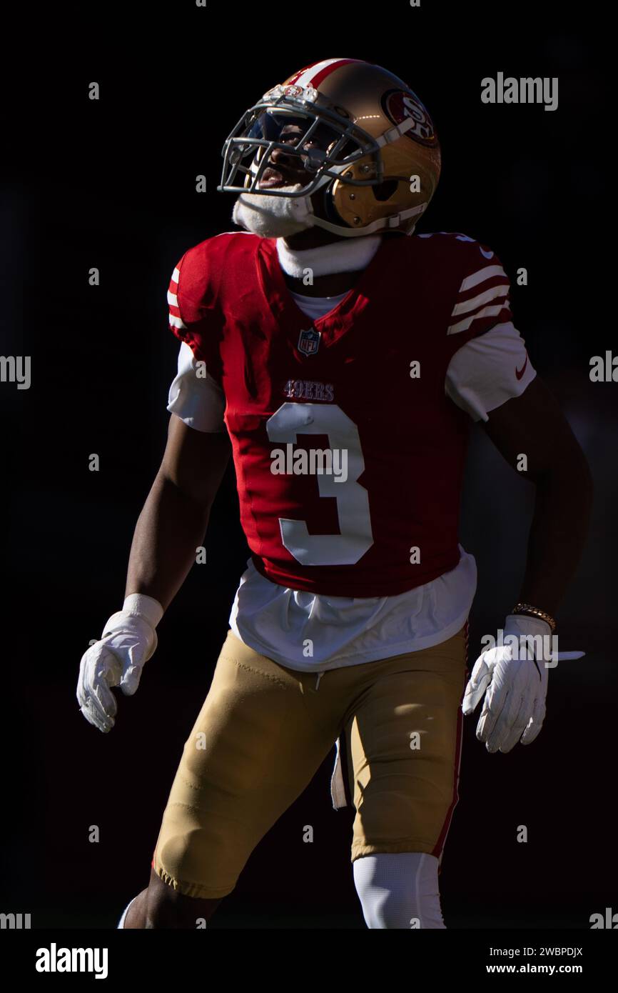 Jan 7, 2024; Santa Clara, California, USA;  San Francisco 49ers wide receiver Ray-Ray McCloud III (3) during the first quarter against the Los Angeles Rams at Levi’s Stadium. Mandatory Credit: Stan Szeto-Image of Sport Stock Photo