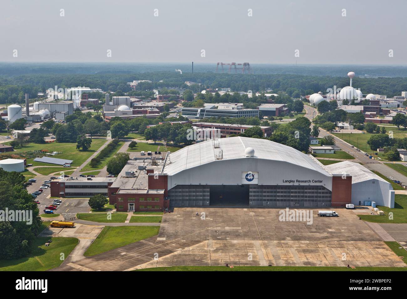 Aerial of NASA Langley Research Center Hanger Stock Photo - Alamy