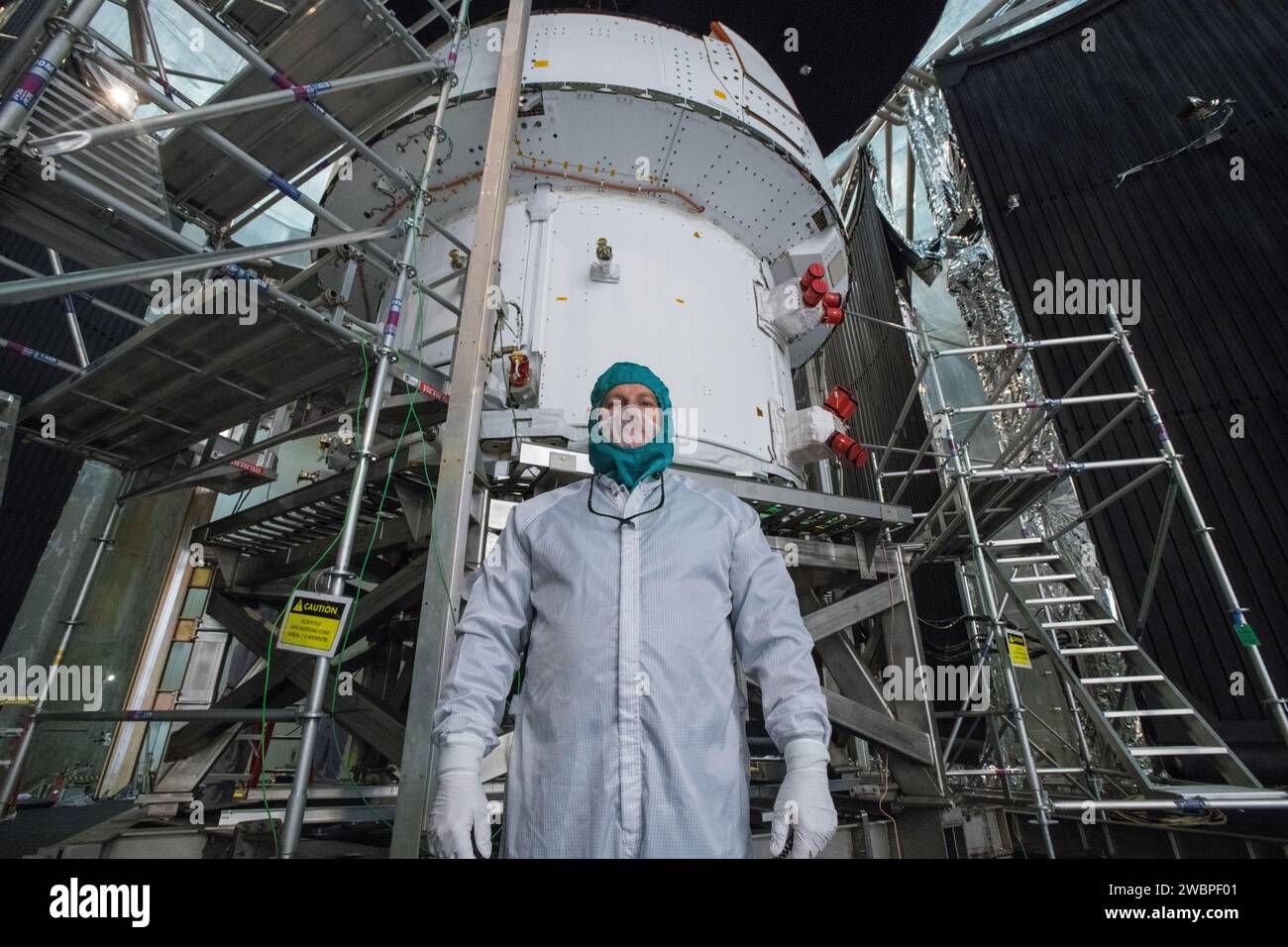 Glenn Research Center's Neil A. Armstrong Test Facility (formerly Plum Brook Station) in Ohio houses the world’s largest space simulation vacuum chamber where the Orion spacecraft, shown here on March 11, 2020, was rigorously tested for Artemis missions to the Moon. Stock Photo