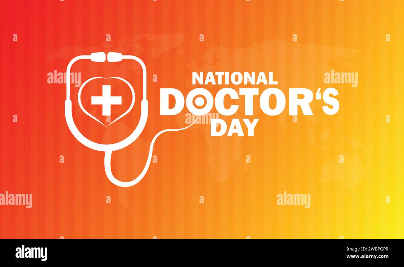 National Doctor's Day Vector illustration. Holiday concept. Template