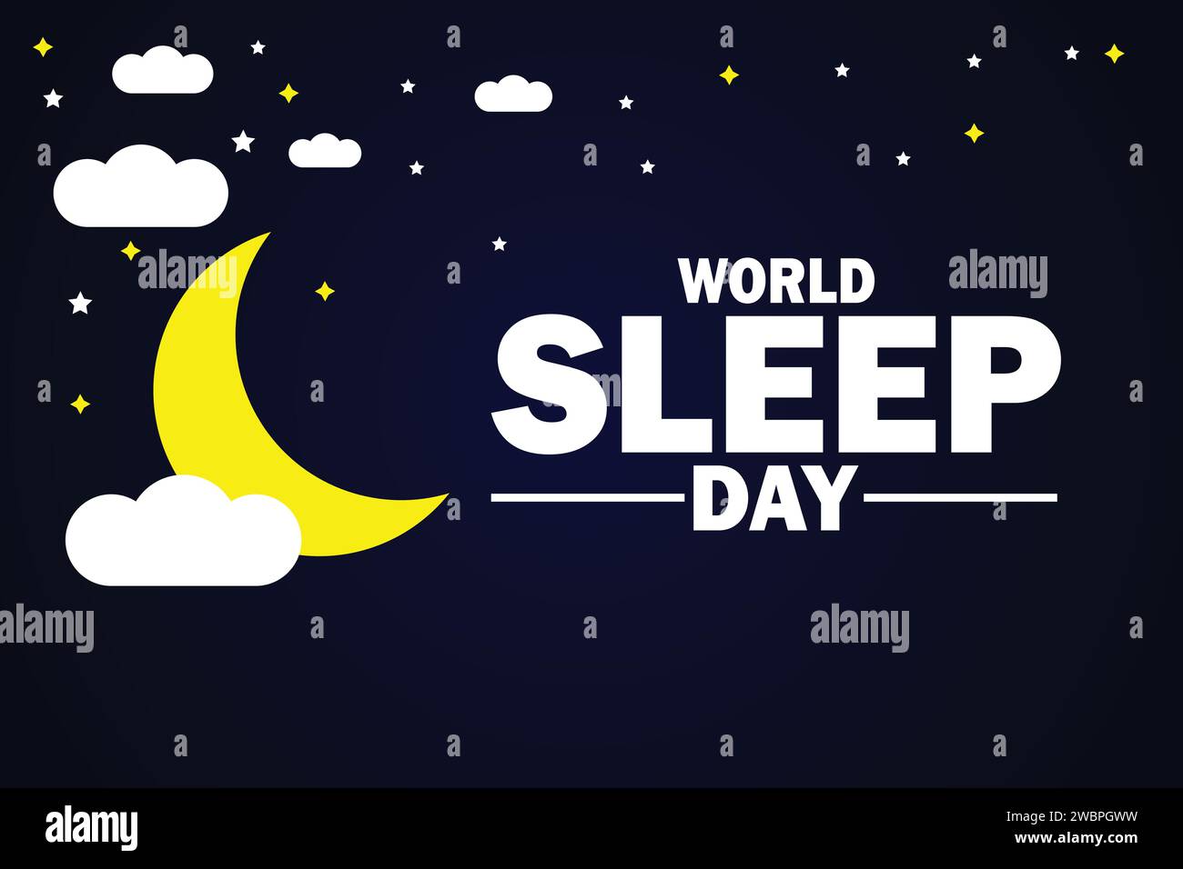 World Sleep Day Vector Illustration. Suitable for greeting card, poster ...