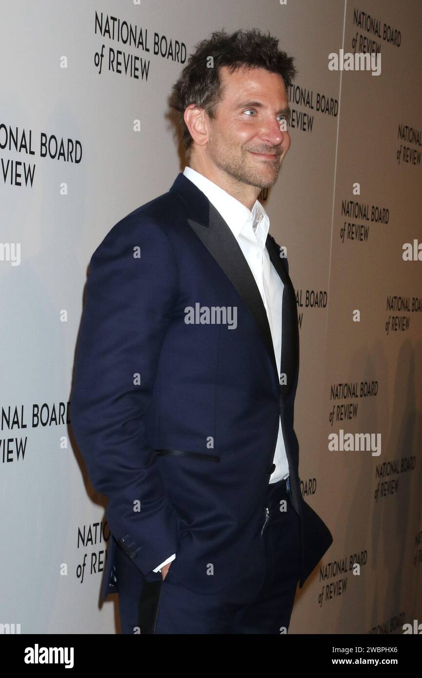 New York, NY, USA. 11th Jan, 2024. Bradley Cooper at the National Board ...