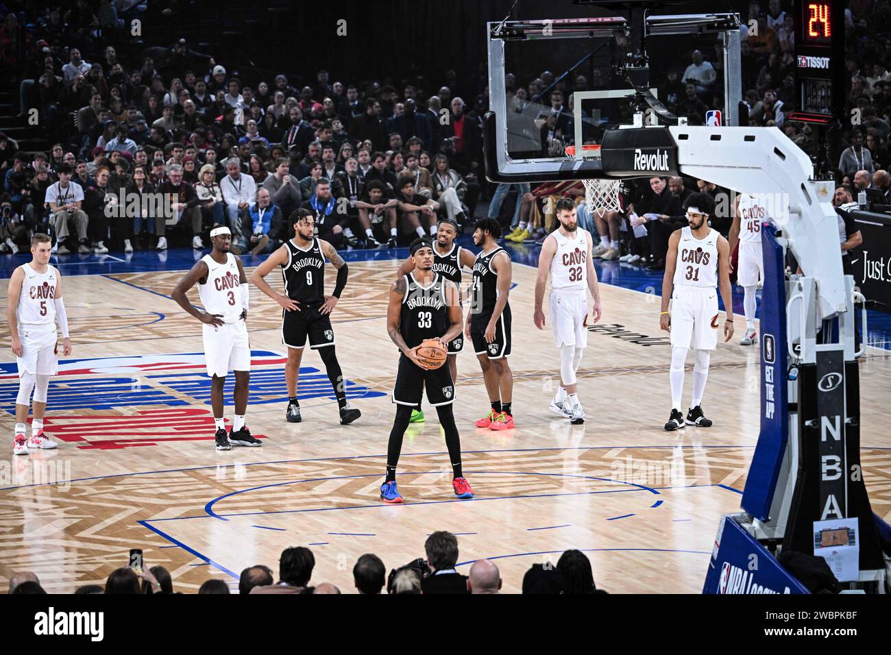 Paris, France. 11th Jan, 2024. Nic Claxton, basketball player for the