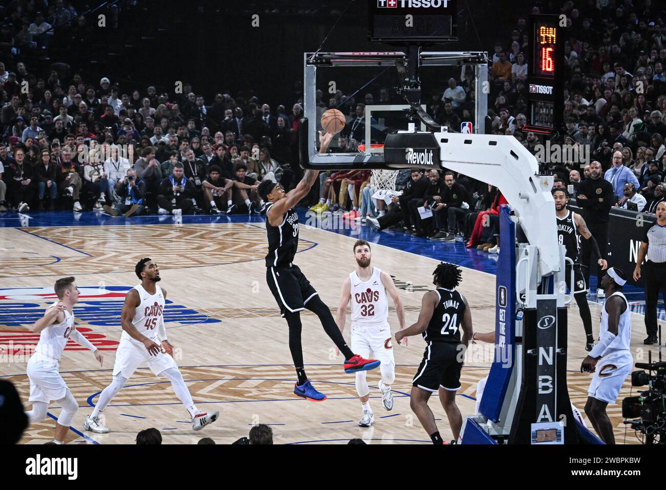Paris, France. 11th Jan, 2024. Nic Claxton, basketball player for the