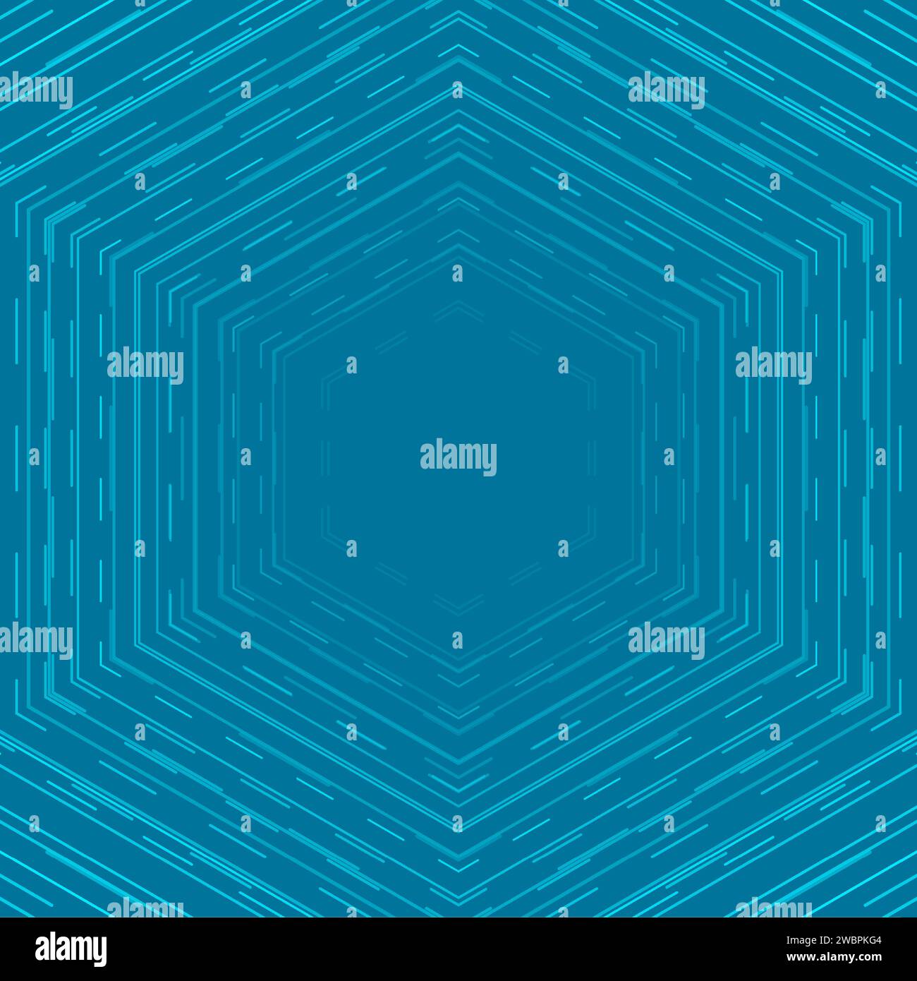 Bright blue hexagonal dotted lines tech abstract background. Vector ...