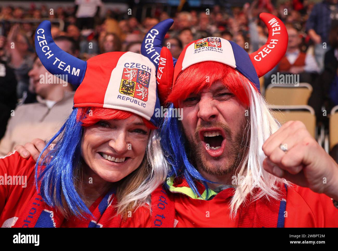 CZE Fans MUNICH, GERMANY JANUARY 13 Men's EHF Euro 2025 preliminary