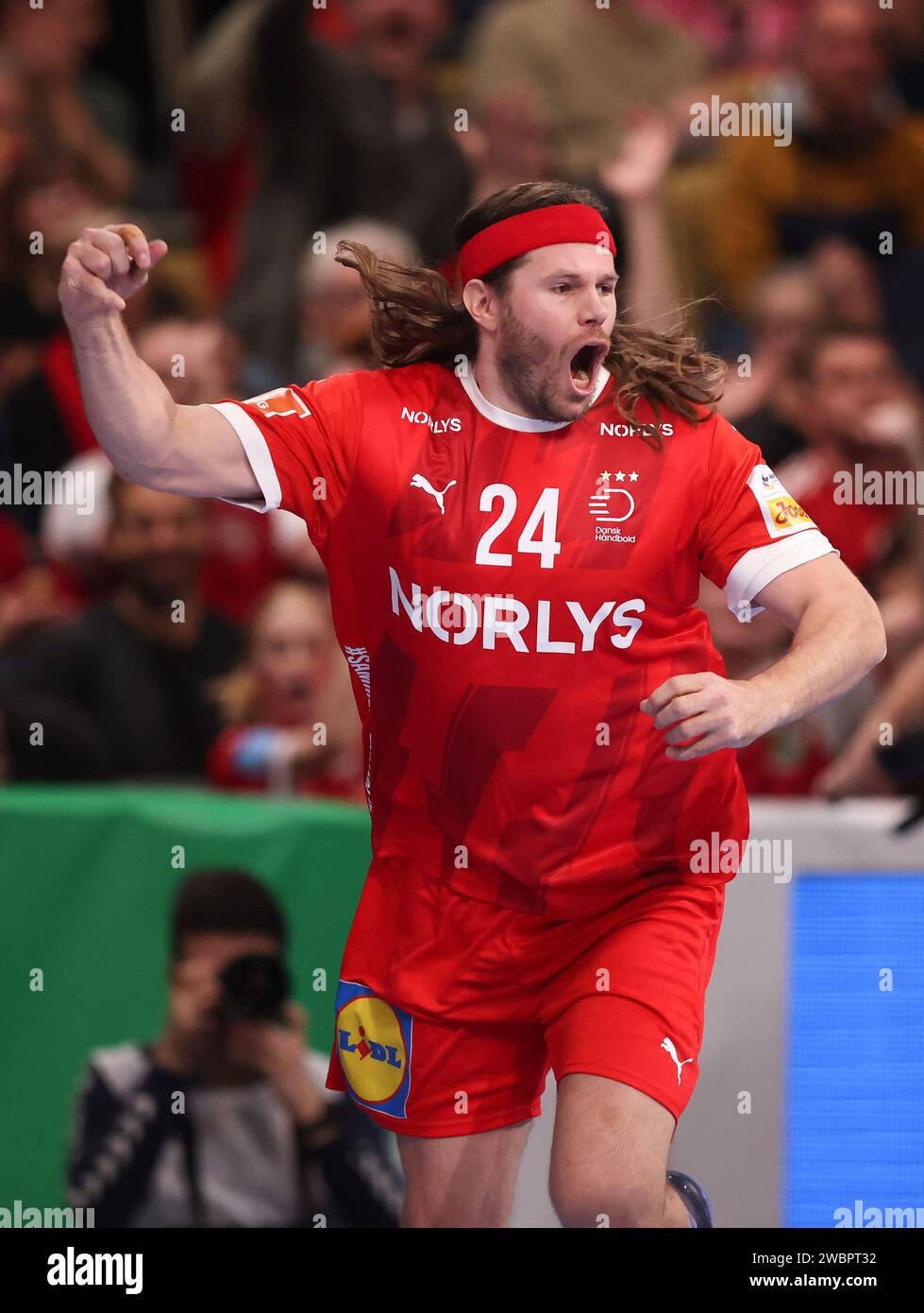 Mikkel Hansen of Denmark MUNICH, GERMANY JANUARY 13 Men's EHF Euro