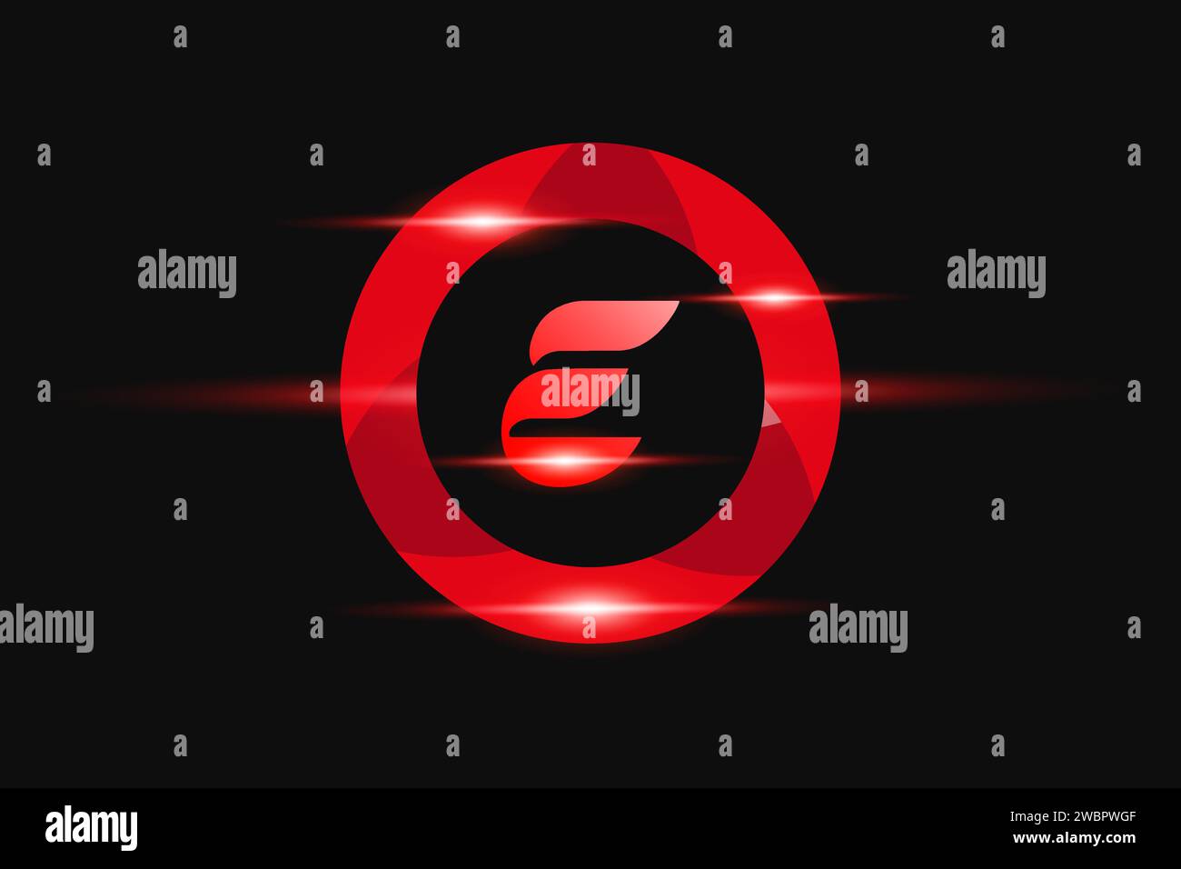 A Red logo Design. Vector logo design for business Stock Vector