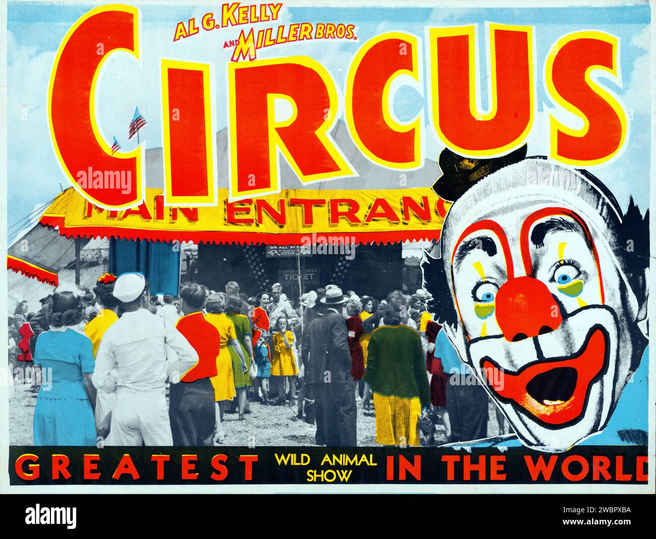 Circus clown vintage hi-res stock photography and images - Alamy