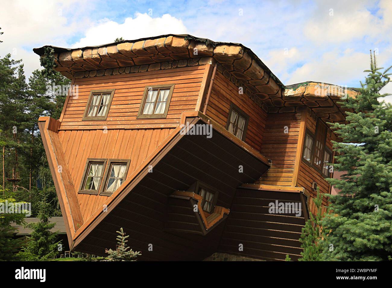 Upside down house in Poland Stock Photo - Alamy