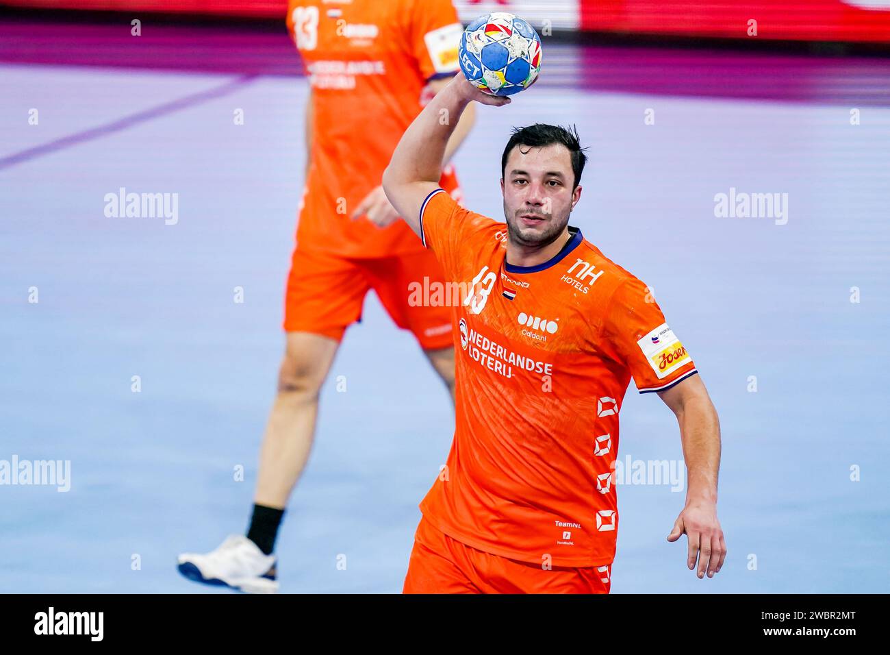Mannheim, Germany, January 11, 2024, Samir Benghanem of The Netherlands