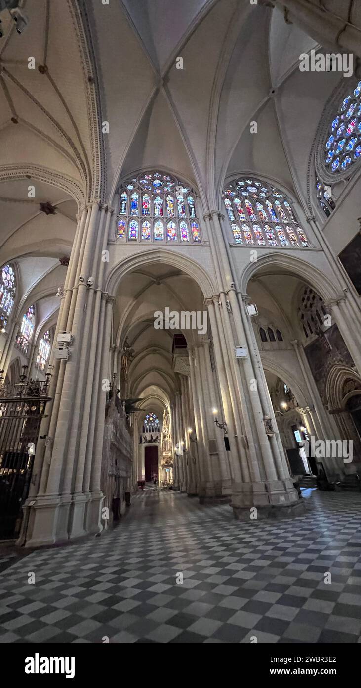 Architecture and decoration of the Toledo Cathedral Stock Photo
