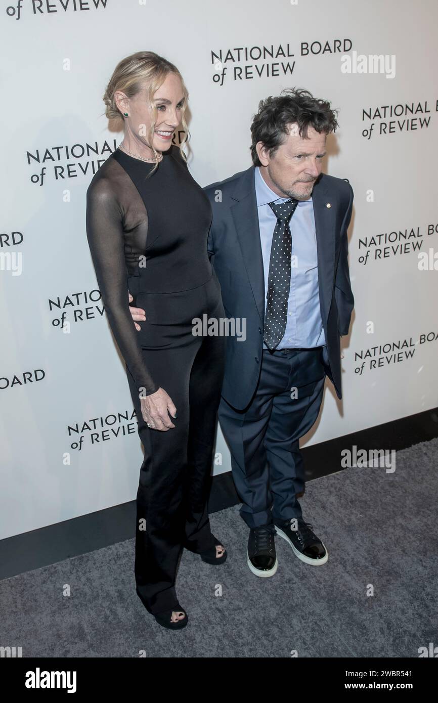 New York, United States. 11th Jan, 2024. Tracy Pollan and Michael J ...