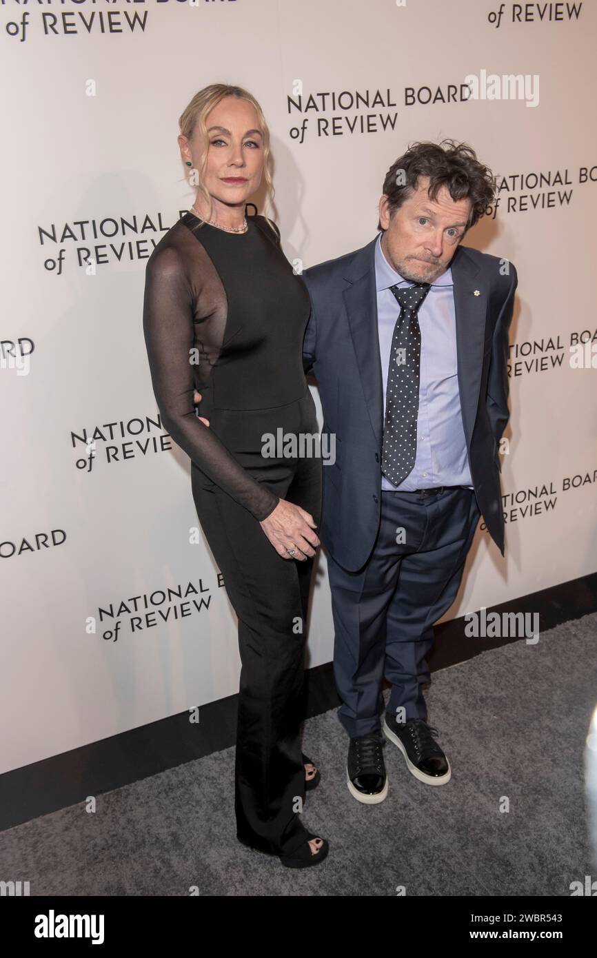 New York, United States. 11th Jan, 2024. Tracy Pollan and Michael J ...