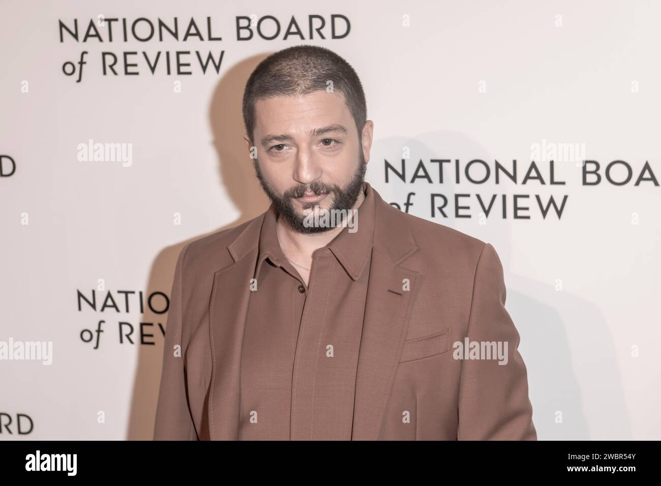 New York, United States. 11th Jan, 2024. John Magaro attends the 2024 National Board of Review Gala at Cipriani 42nd Street in New York City. (Photo by Ron Adar/SOPA Images/Sipa USA) Credit: Sipa USA/Alamy Live News Stock Photo