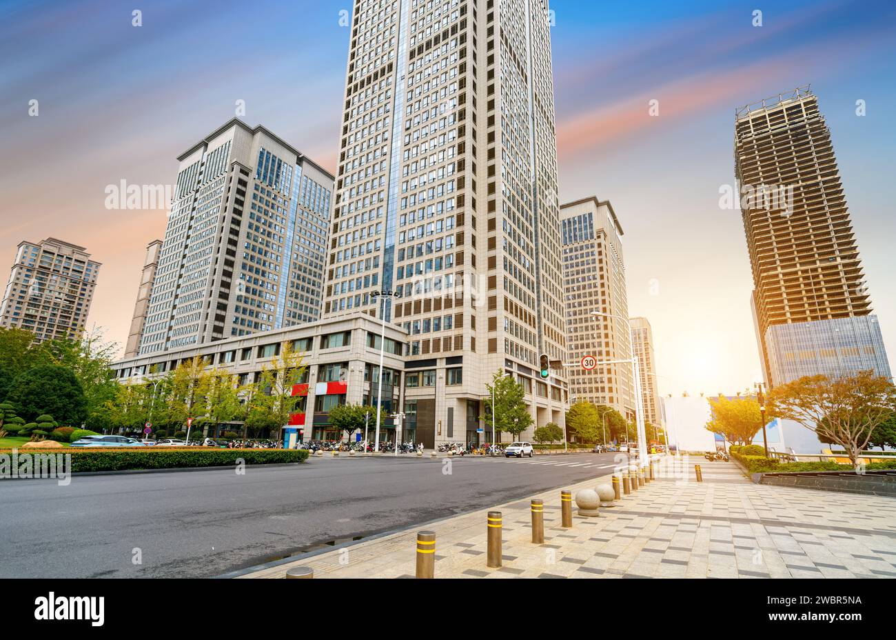 The skyscrapers in the financial district, Wuhan, Hubei, China Stock Photo Alamy