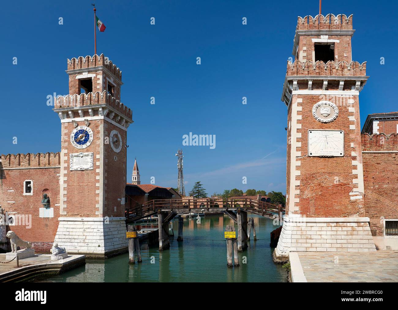 Venezia, Arsenale, ingresso denominato la Porta di Terra Stock Photo