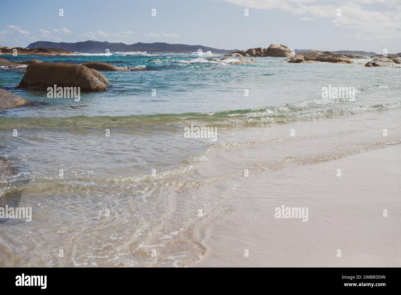 landscape of beautiful wild ocean untouched in west australia Stock Photo