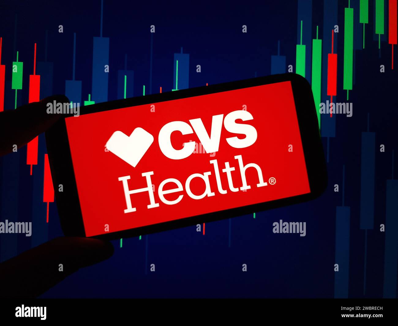 Konskie, Poland January 04, 2024 CVS Health company logo displayed