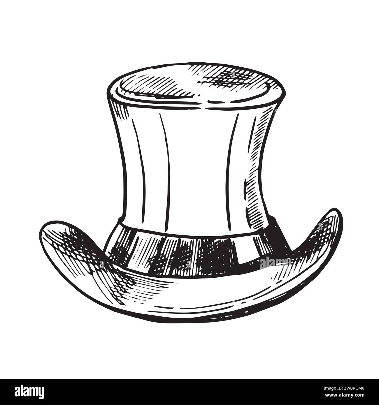Elegant gent mr aged beaver chimney pot stove pipe kettle cap symbol