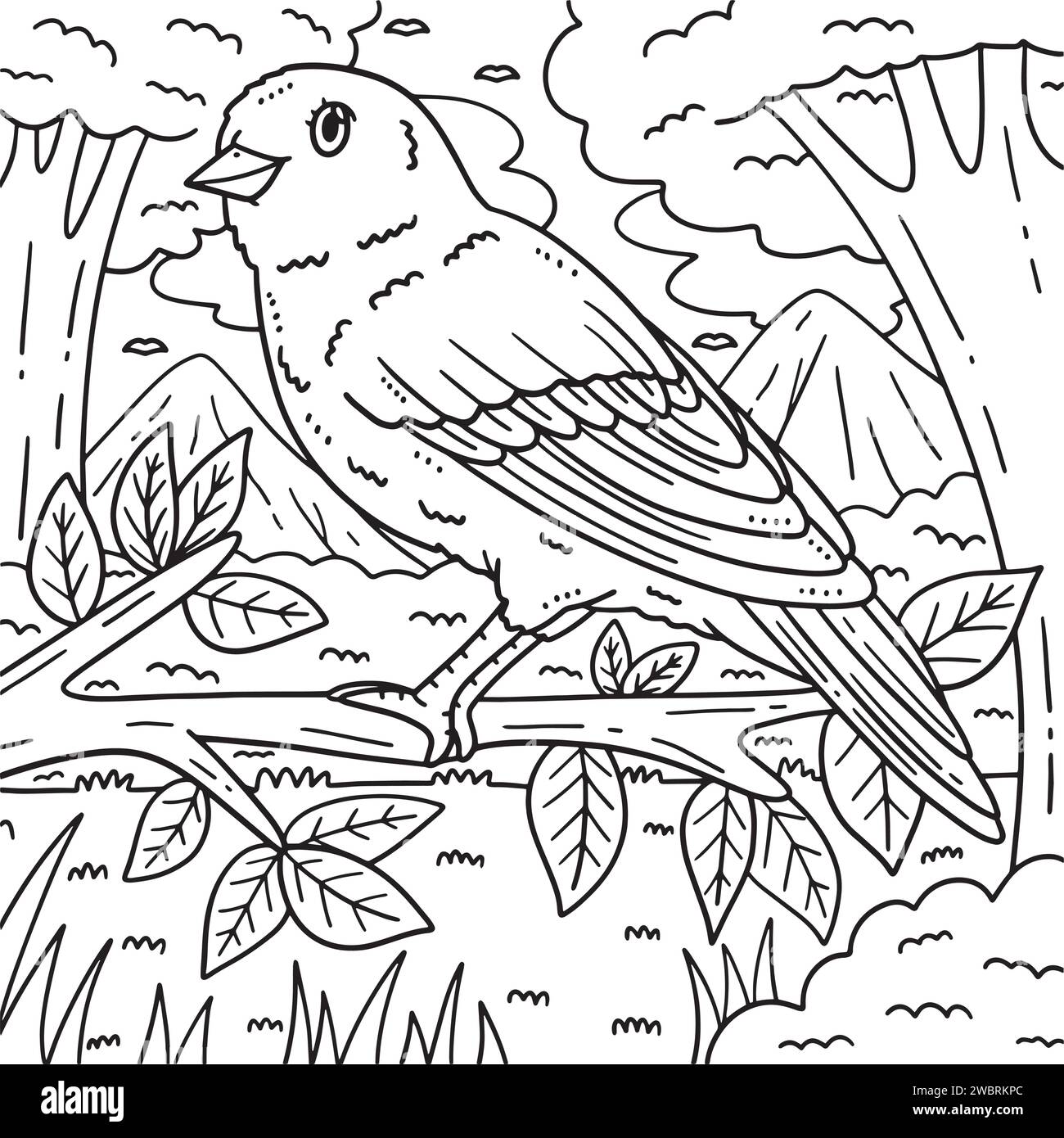 10 Fun Canary Bird Coloring Pages to Print for Hours of Creative Enjoyment