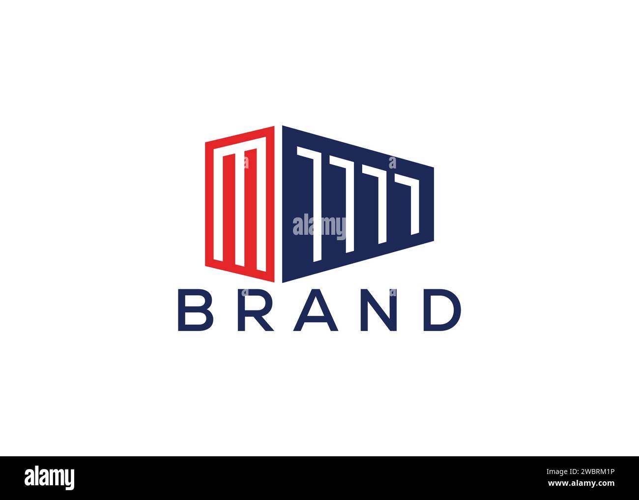 Letter m shipping container logo hi-res stock photography and images ...