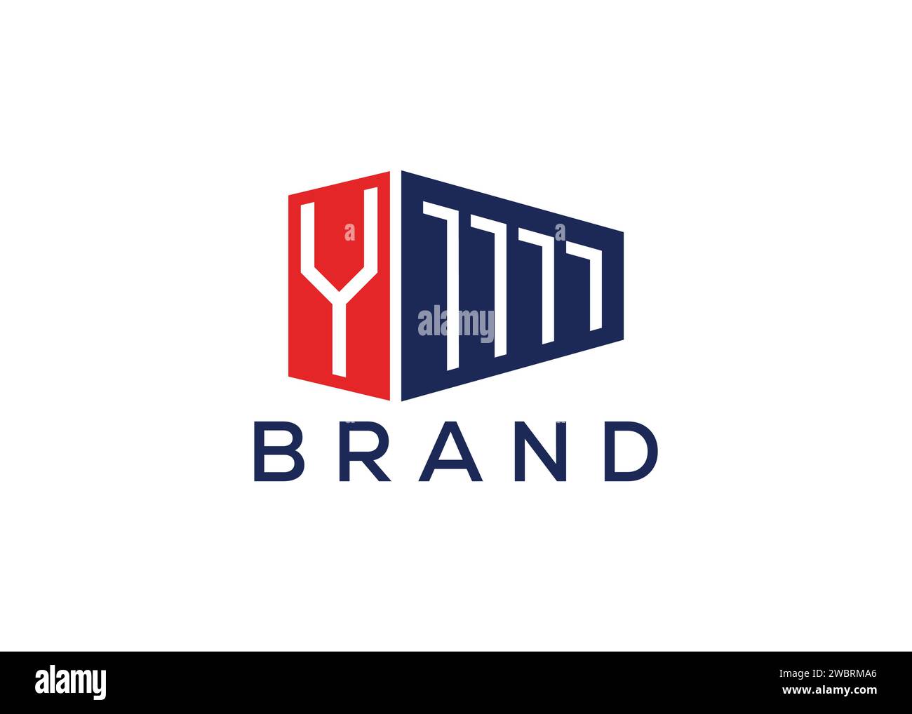 Letter Y container vector monogram logo design template Stock Vector