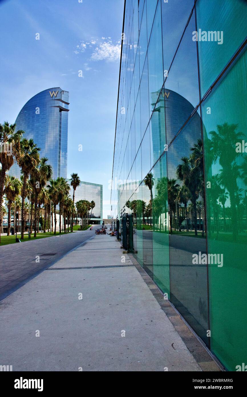 Platja de Sant Sebastiàin Barcelona Stock Photo