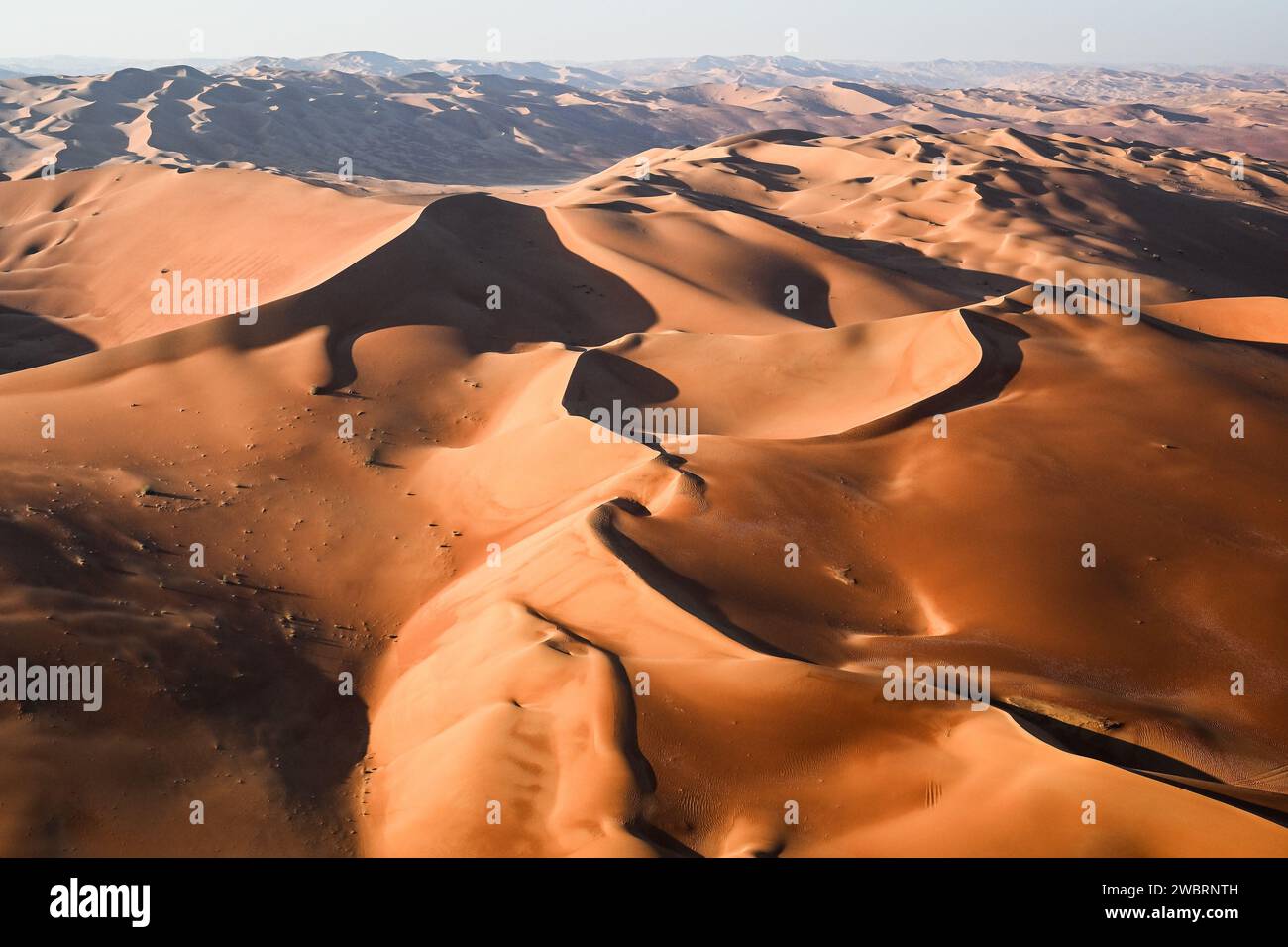 Landscape during the Stage 6 Â«Â 48 Hours ChronoÂ Â» of the Dakar 2024 from January 11 to 12, 2024 around Subaytah, Saudi Arabia Stock Photo