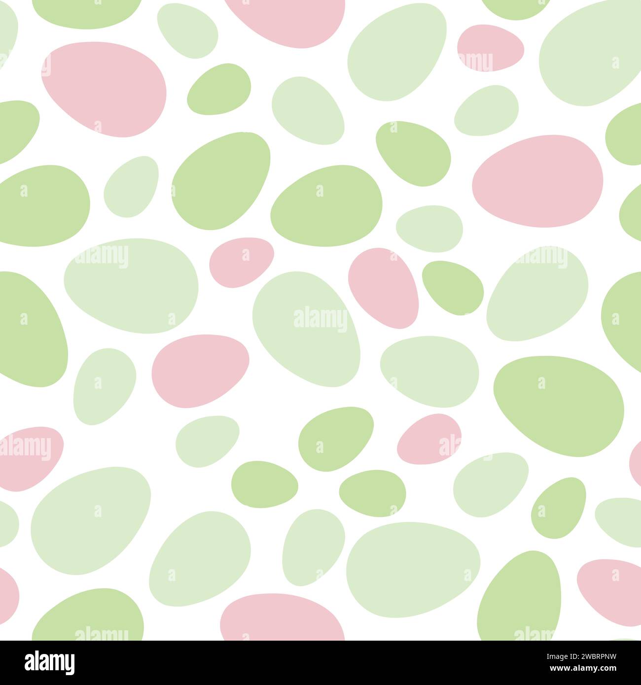 Happy Easter seamless pattern with colorful eggs on white background ...