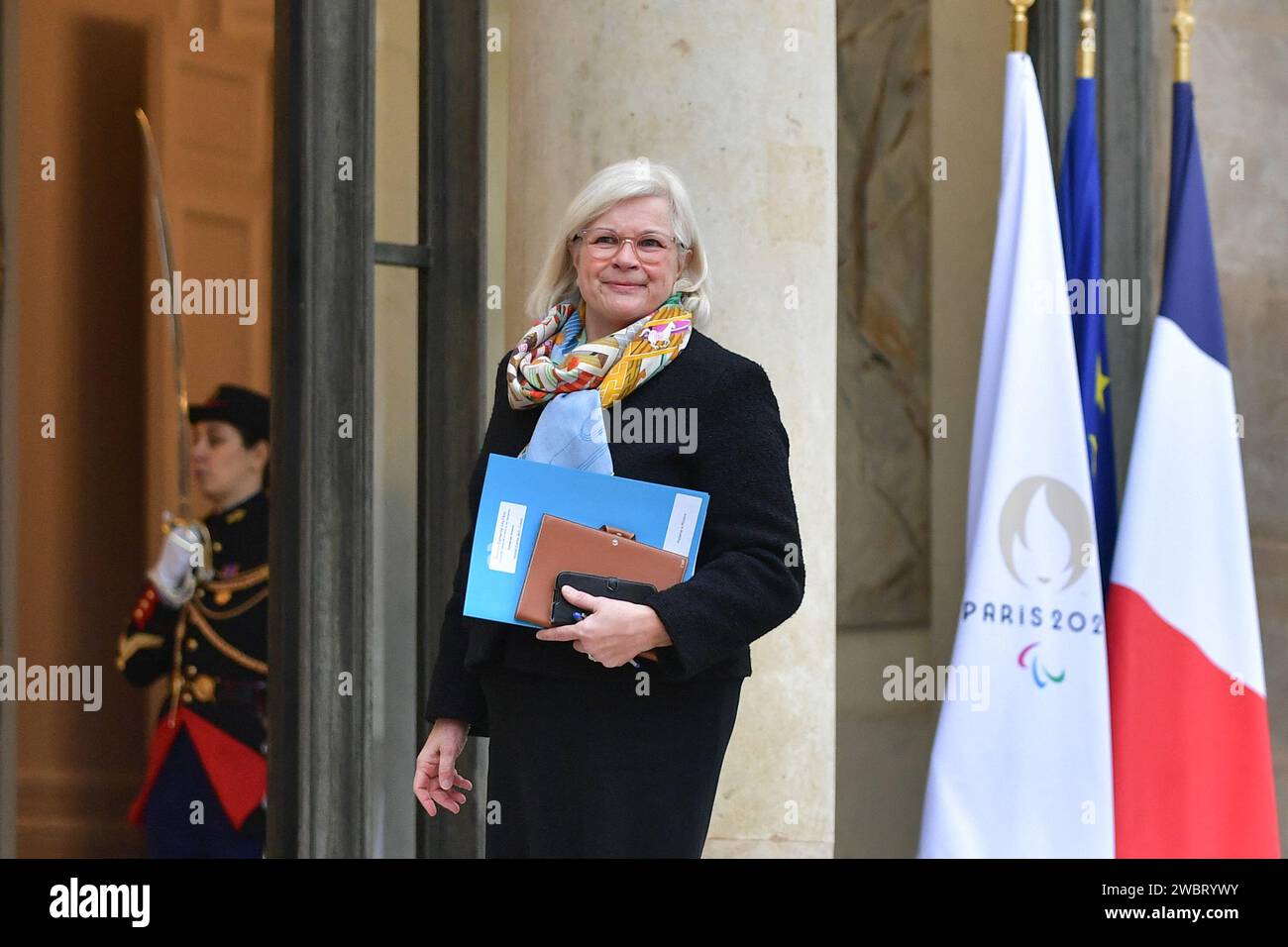 Paris, France. 12th Jan, 2024. French Labour, Health and Solidarities