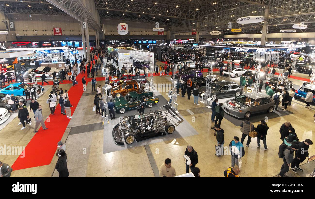 Chiba, Japan. 12th Jan, 2024. A general view of the "Tokyo Auto Salon