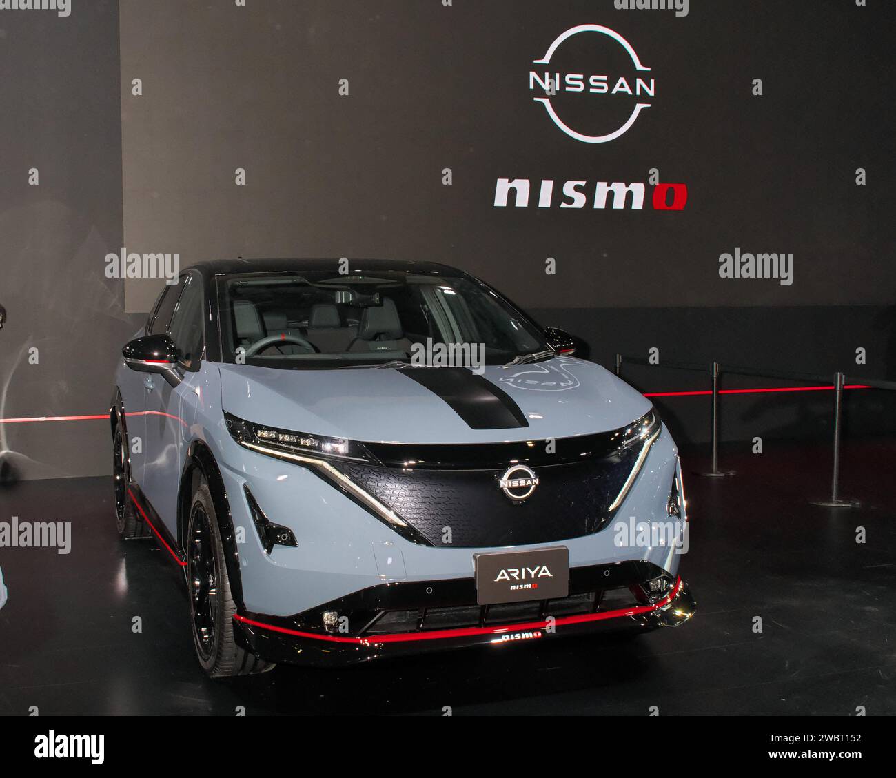 Chiba, Japan. 12th Jan, 2024. Nissan Aria Nismo displayed during the ...