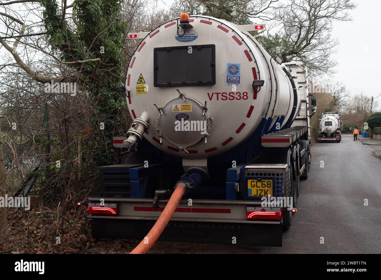 Cookham, UK. 12th January, 2024. Water company, Thames Water, has ...