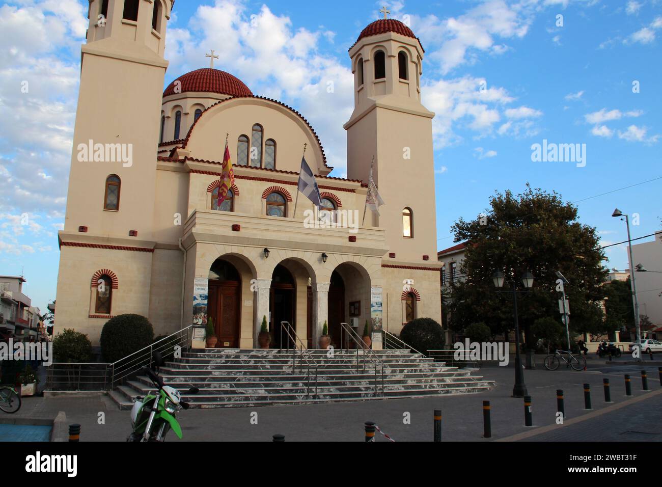 orthodox church (four martyrs) in rethymno in crete in greece Stock Photo